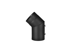 Rura spalinowa kolano Almeva 130/45°/2 mm z otworem czyszczącym
