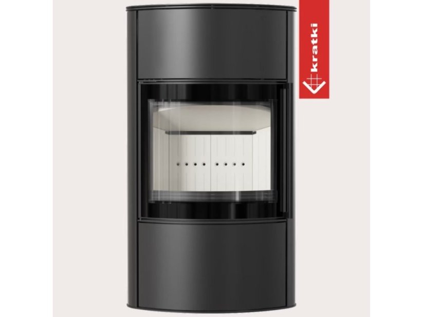 Piec na drewno stalowy KRATKI BJORN/W Ø 150 8 kW
