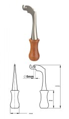 Kľučka ku krbu stredná 11,7 cm