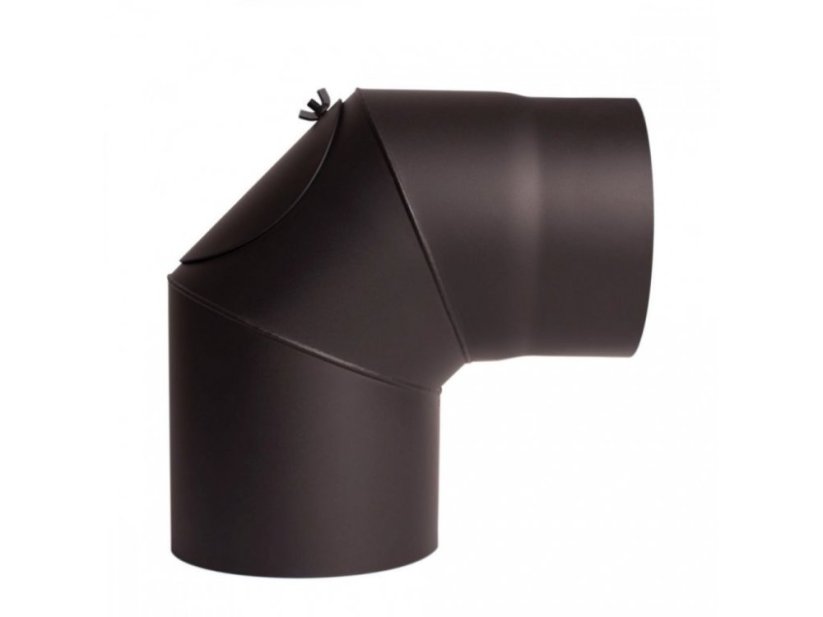 Dymovod Almeva koleno 130/90°/2 mm s čistiacim otvorom