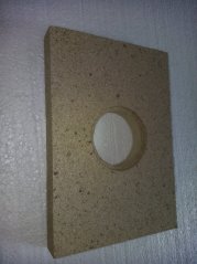 Prity płyta wermikulitowa drzwi kotła z otworem