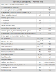 Piec kominkowy Prity WD W15 - czarny