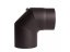 Rura spalinowa kolano Almeva 120/90°/2 mm z otworem czyszczącym