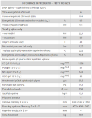 Krbové kachle Prity WD W29 - čierna