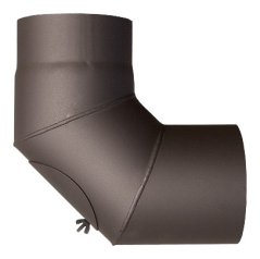 Dymovod koleno KovoKraus 150/90/1,5 mm s čistiacim otvorom