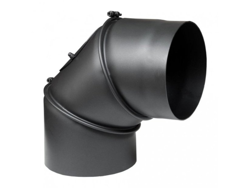 Dymovod Almeva koleno nastaviteľné 120/0-90°/2 mm s čistiacim otvorom